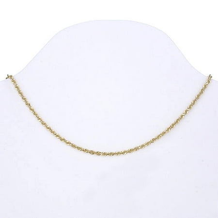 corp discontinued - 14kt Gold Solid Rope Chain, 4 mm