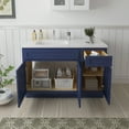 thumbnail image 3 of 51 in. W x 21 in. D x 32.5 in. H Bath Vanity Cabinet without Top in Blue, 3 of 5