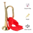 thumbnail image 2 of EeaseCA Wind Instrument Trumpet Traditional Wind Instrument Copper Alloy Bugle, 2 of 9