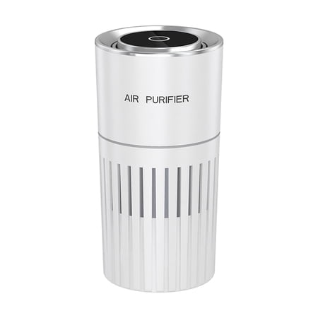 SereneLife Purificateur d'air portable - Purificateur d'air compact avec boîte à arômes et lumière ambiante, efficacité de filtration élevée, 2 vitesses, minuterie et mode sommeil, rappel de