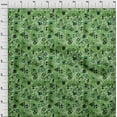 thumbnail image 3 of oneOone Cotton Jersey Green Fabric Shapes Geometric Sewing Material Print Fabric By The Yard 58 Inch Wide, 3 of 4