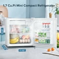 thumbnail image 2 of 1.7 Cu ft Compact Single Door Refrigerator - Energy Efficient, Reversible Door, Perfect for Home, Office, or Dorm, White, 2 of 7