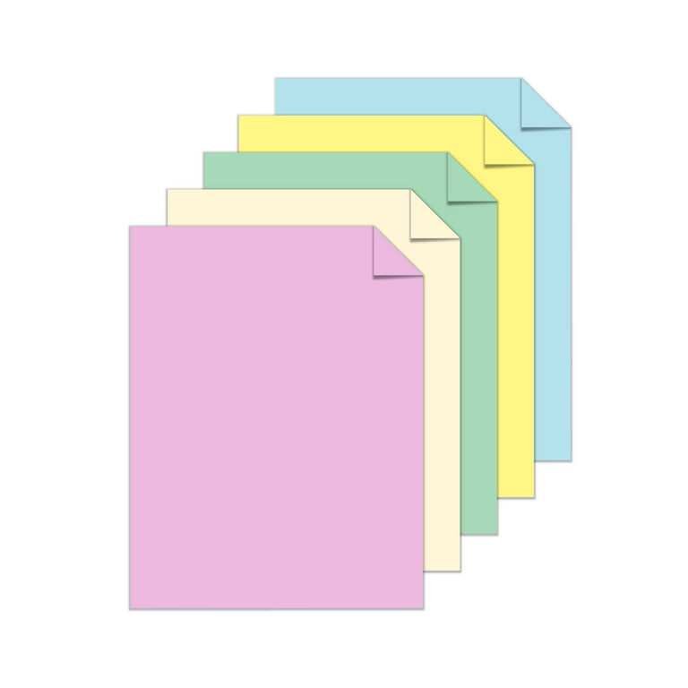 Astrobrights Color Cardstock, 8.5 x 11, 65 lb/176 gsm, Pastels 5-Color  Assortment, 50 Sheets