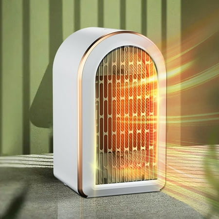 

Foraging dimple 1200W Fan Heater Ceramic Fan Heater 2 Modes Safe Energy Saving Quiet Multiple Protection Low Noise Overheating Protection Tilt Protection for Bathroom White