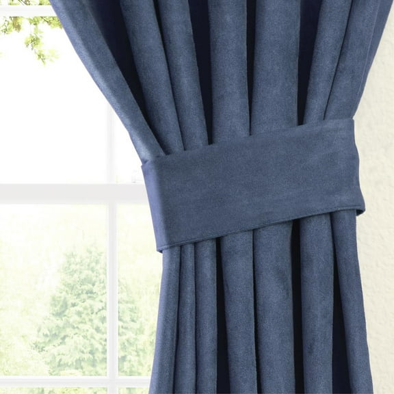 Blazing Needles 63-inch by 52-inch Microsuede Blackout Curtain Panels (Set of 2)