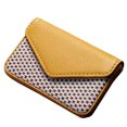 thumbnail image 2 of Leather Business Name Card Holder Case Wallet Credit Book with Magnetic Shut YE, 2 of 6