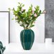 thumbnail image 2 of Jarrón de cerámica moderno para flores, decoración esmaltada, maceta decorativa para escritorio Verde 30x8x11.5cm, 2 of 9