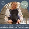 thumbnail image 6 of Dreambaby® Manhattan Adjustable 3 in 1 Position Baby Carrier - IHDI Approved Hip Healthy - Newborns Toddlers up to 33lbs - Fits for Most Adult Sizes - Black - Model L296, 6 of 7