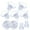 9pcs, variant on 9Pcs Breast Pump Caliber Converters Fitting Caliber Converters for Safe Breastfeeding