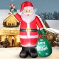 thumbnail image 1 of Papá Noel inflable navideño de 6 pies con caramelos y bolsa de regalo grande, 1 of 6