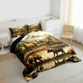 thumbnail image 3 of Homewish Safari Bear Moose Bedding Comforter Set,Rustic Farmhouse Cabin Twin Comforter Sets,Autumn Country Plant Bedding Set For Boys Teens,Super Cozy Room Decor Reversible,2 Pieces, 3 of 8
