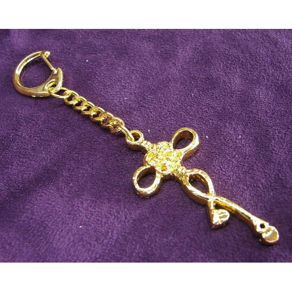 Heart with Double Locks Keychain