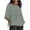 Army Green, variant on YUGYXL Plus Size Tops for Women 3/4 Sleeve Shirts Lounge Hollow Out Crew Neck Tshirts Side Split Solid Color Soft Comfy Blouse Vacation Tees