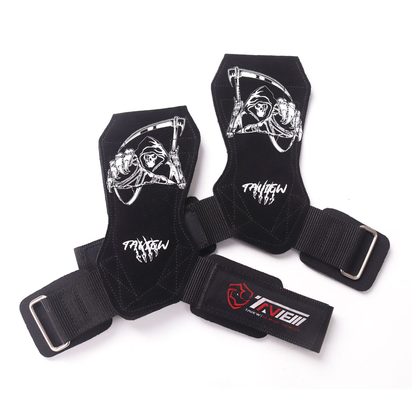 Lifting Straps Weight Wrist Hooks for Maximum Grip Support Grim Reaper