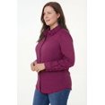 thumbnail image 3 of Woman Within Plus Size Perfect Long Sleeve Shirt, 3 of 6