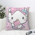 thumbnail image 6 of Hello Kitty Pillow Cover, Square Throw Pillow Cases For Couch Sofa Bed Living Room,Home Decorative, 18"X18", 6 of 9