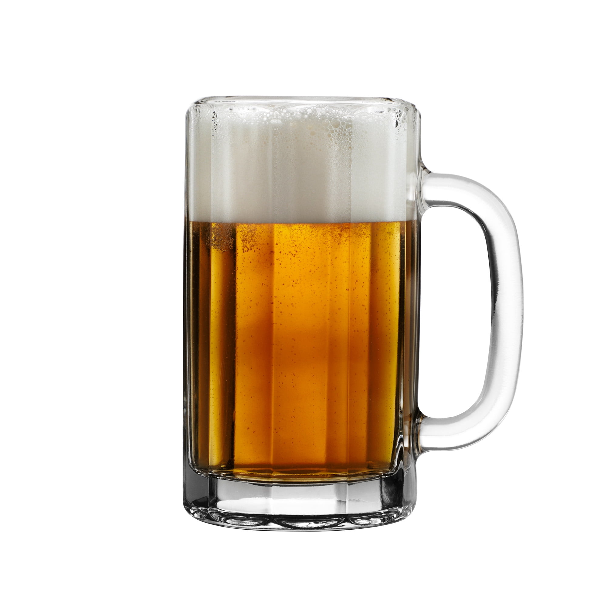 Mainstays Barnes 22 oz Clear Glass Beer Mug with Handle