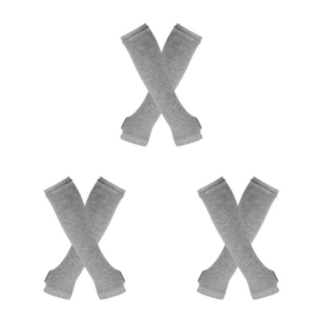 Transemion Stay Comfortable All Day Long Soft And Breathable Thick Thighs Long Stockings M light gray 3Set