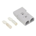 thumbnail image 2 of Battery Connector Plug, 350A 600V Impact  UL94 V0 Fireproof Flame Retardant Battery Quick Connector Silver Plated Copper Terminal  For Winch, 2 of 8