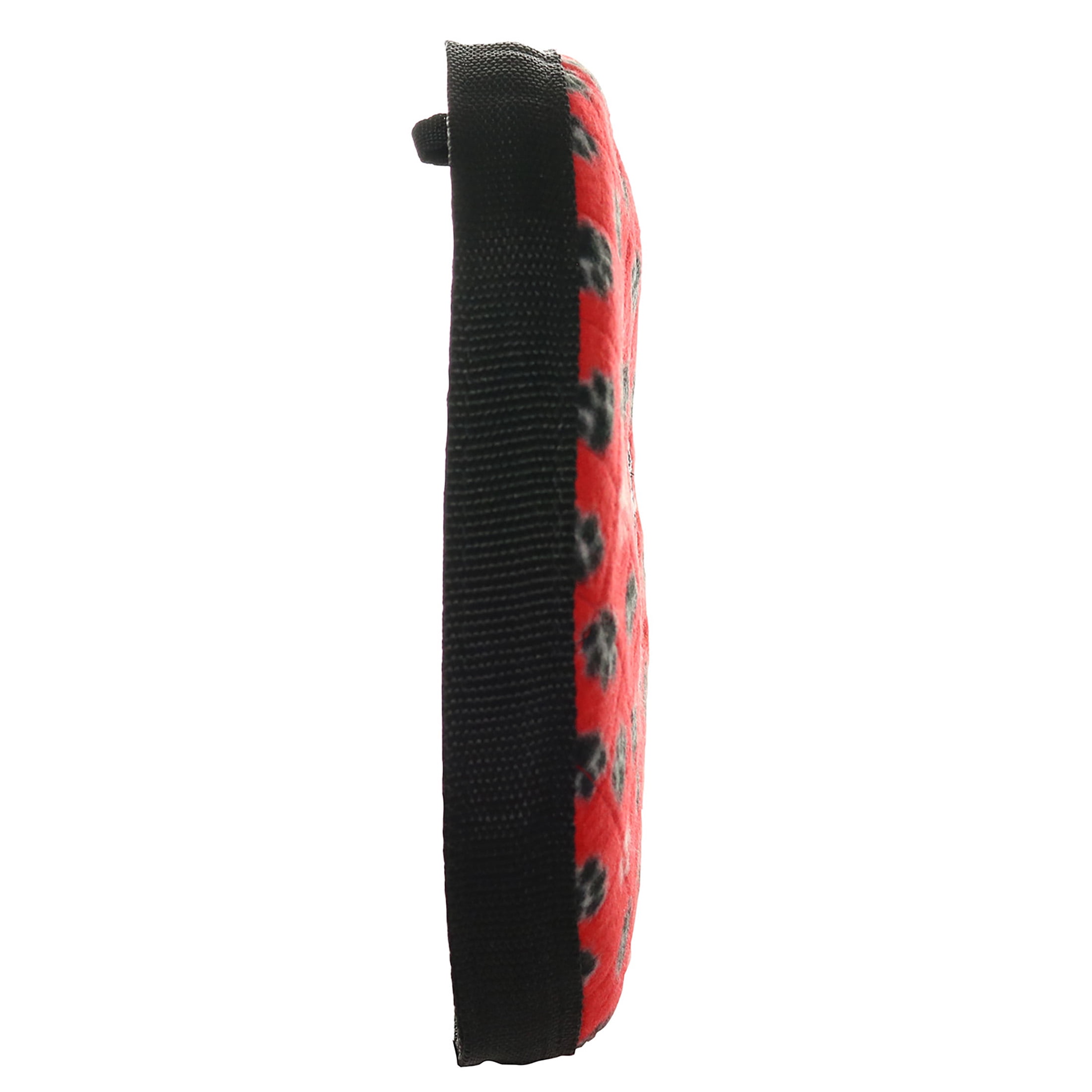 Tuffy Ultimate Flyer Red Paw Durable Plush Squeaky Dog Toy