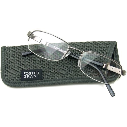 Foster Grant Men's Carlos Reading Glasses, Silver