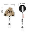 thumbnail image 3 of WIRESTER Set 2pcs Design Acrylic Key Card Holder Belt Clip Reel Id Badge Retractable - Shih Tzu Dogs, 3 of 6