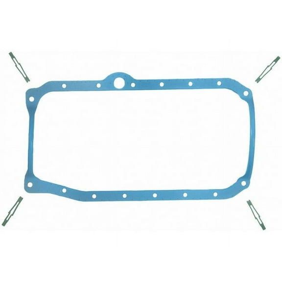 Oil Pan Gasket Set - Compatible with 1986, 1988 - 1995 GMC C1500 4.3L V6 1989 1990 1991 1992 1993 1994