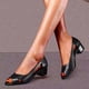 thumbnail image 5 of Amzcrzy Zapatos de mujer,Zapatos de mujer,Zapatillas de mujer, Sandalias de mujer, zapatos de vestir, sandalias de verano, tacón de bloque, tacón bajo, punta abierta, sandalias casuales elegantes San, 5 of 7