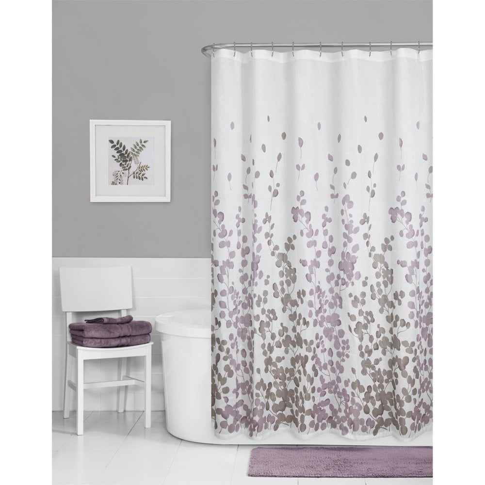 Sylvia Printed Faux Silk Fabric Shower Curtain Sylvia Printed Faux Silk Fabric Shower Curtain