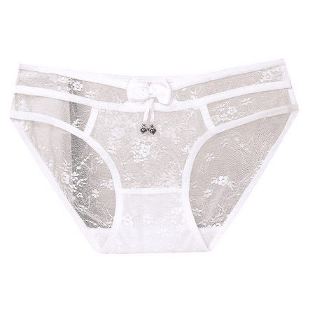 Fulorrnie Underwear for Women Juniors Plus Size Briefs Comfort Seamless Panty Sexy Chic Cute Breathable Panties White XL