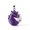 Purple, variant on Natural Amethyst Rose Quartz Opalite Opal Gem Butterfly Waterdrop Stone Pendant-Amethyst