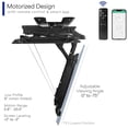 thumbnail image 4 of VIVO Black Electric Swivel Flip Down Ceiling TV Mount for 32" to 70" Screen, 4 of 8