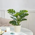 thumbnail image 5 of Inerposs Simulation Monstera Deliciosa, Artificial Plant Pot, Home Living Room Decoration, Fake Green Plant, Indoor Decor, 5 of 6