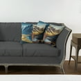 thumbnail image 7 of Ambesonne Lake Throw Pillow Cover 2 Pack, Dreamy Art Snowy Mountains Sun, 20", Sea Blue Dark Khaki, 7 of 7