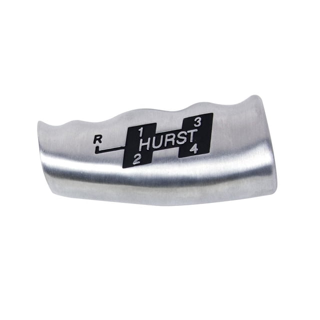Hurst Manual Trans Shifter Knob 1535000 Threaded; SAE 3/8-16; T-Handle With Hurst Logo; Aluminum; Jam Nut