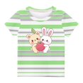 thumbnail image 2 of Geire T-Shirts Rayés pour Garçons Motif Mignon Col Rond Manches Courtes Coupe Régulière, 2 of 3