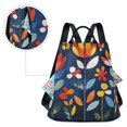 thumbnail image 5 of FORMRS Women's Travel Backpack Purse Anti-Theft Hidden Pockets Casual Shoulder Bag, Art Flowers, 5 of 7