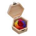 thumbnail image 1 of Jabón de baño con flores de rosa arcoíris con caja de madera, jabón de rosa en caja de regalo, cofre de almacenamiento de bricolaje para aniversario, cumpleaños, boda, día de San Valentín, día de la, 1 of 6