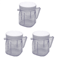 thumbnail image 2 of for Blender Replacement Parts, 4937 Mini Osterizer Blender Jar Accessory, Cup Mini Plastic Jars with Lids (3 Pack), 2 of 4