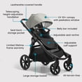 thumbnail image 6 of Baby Jogger City Select 2 Single-to-Double Modular Stroller, Eco Collection, Frosted Ivory, 6 of 7