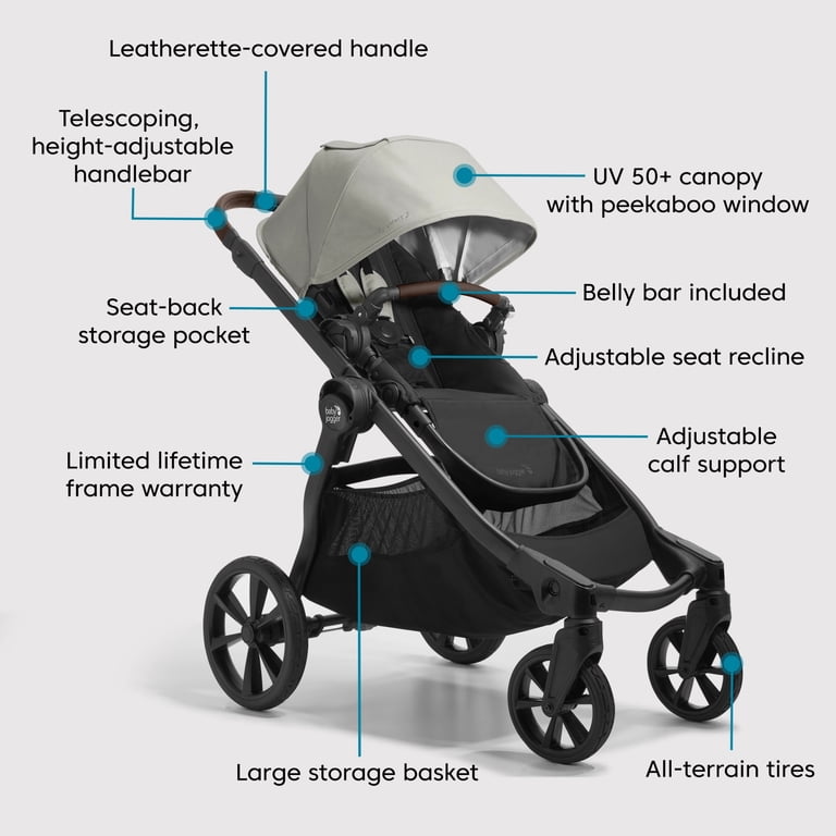 Baby Jogger City Select 2 Single-to-Double Modular Stroller, Eco Baby Jogger City Select 2 Single-to-Double Modular Stroller, Eco