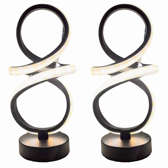 2X LED Table Lamp Desk Decor Light for Study Bedroom Bedside Living Room Bookcase Bar Home Reading Lighting