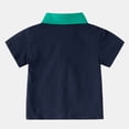 thumbnail image 5 of Karoyedx Polo Shirts for Toddler Boys Toddler Boys Shorts Sleeve Polo Shirts Soild Color School Uniform Tops Baby Boy Summer Clothes Navy Size,8-10 Years, 5 of 5