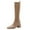 Khaki, variant on Women's Knee High Boots Fashion Casual Chunky Heel Thick-Sole Comfortable Versatile Dressy Boots Women's Winter Cozy Booties Shoes
