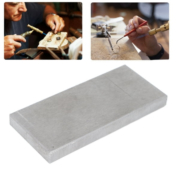 Bloque de Estampado de Metal, Banca de Joyería de Hierro de Superficie Lisa para Hacer Joyas