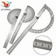 thumbnail image 3 of 15cm Hollow Stainless Steel 0-180° Angle Gauge: Precision Half-Circle Protractor for Woodworking, Engineering & Craft Projects – Durable, Rust-Resistant, Compact Measuring Tool with Easy-to-Read, 3 of 6