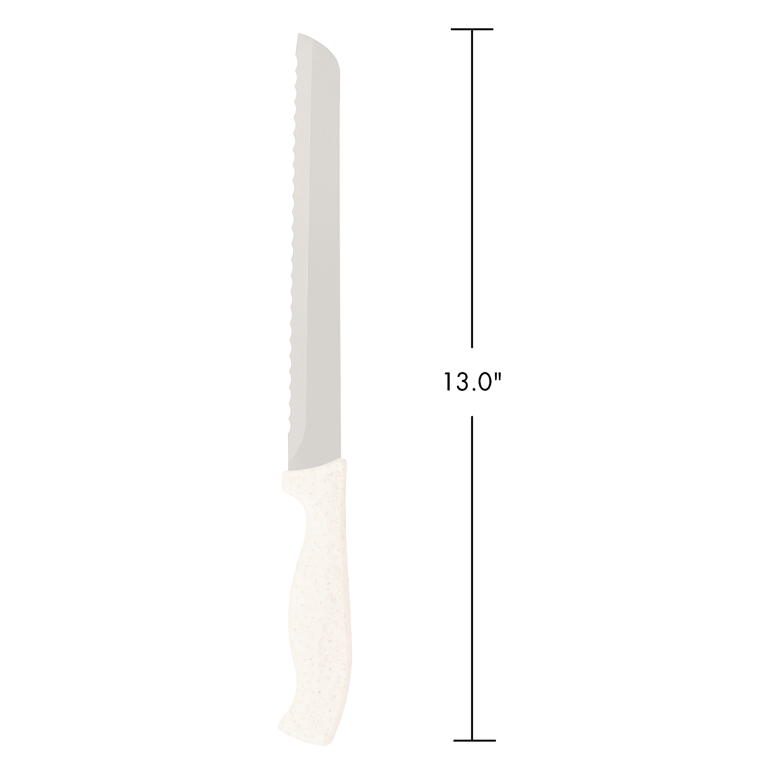 Beille 7.75 Inch Serrated Bread Knife with Stainless Steel Blade and Wheat Fiber Handle, Kitchen Essentials