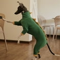 thumbnail image 6 of HQREA Italian Greyhound Whippet Fleece Dinosaur Costume Onesie Turtleneck Outfit Coat, 6 of 6