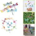 thumbnail image 4 of Apmemiss Clearance Simulated Dragonflies Decorations, Outdoor Dragonflies, Garden Dragonflies Decoration, 4-color Set Fall Decor, 4 of 4