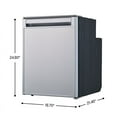 thumbnail image 6 of Equator 12V/DC Mini-Fridge Freezer 2.8cf Silver for RV BOAT OFF-GRID 2 Doors, 6 of 16